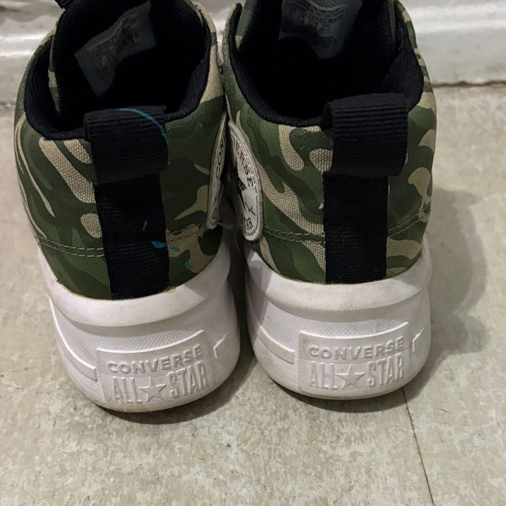 Converse Kids Green Camouflage High-Tops